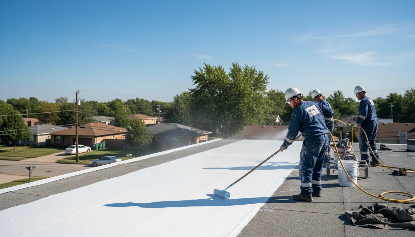 Commercial roof coating in Logan, IL near me